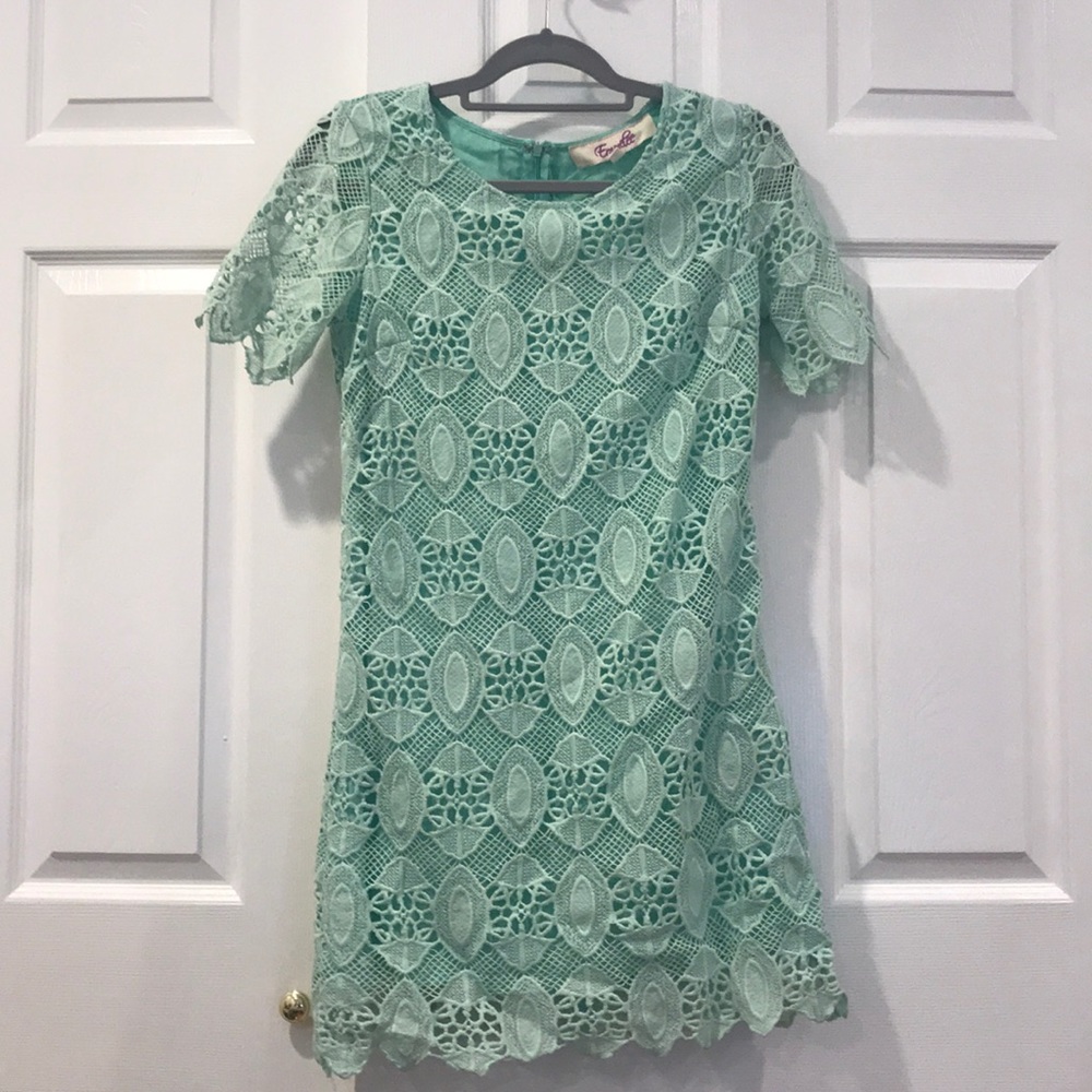 Mint Lace Dress